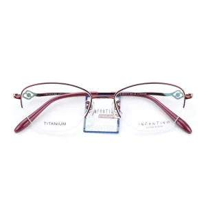 Vintage Half Frame Semi Rimless Gold Reading Glass Titanium Optical Eye Rimless Glasses Frame Eyeglass Eyewear Spectacle Frames