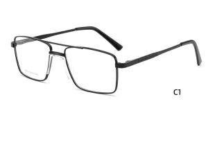 Vintage Metal Full-Rim Optical Eyeglasses for Men