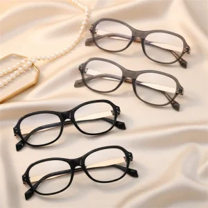 Vintage Oval Acetate Handmade Optical Eyeglass Frames for Women and Men