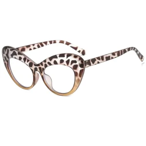 Vintage Oversized Cat Eye Full Rim Optical Frames Durable Acetate Construction