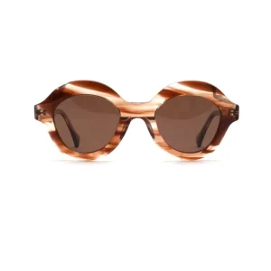Vintage Oversized Round Polarized Sunglasses UV400 Acetate Full-Rim Unisex
