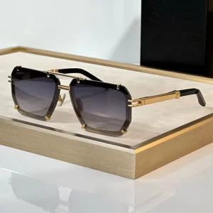 Vintage Oversized Square Sunglasses for Women and Men’s Metal Steampunk Sunglasses