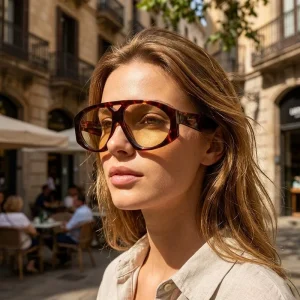 Vintage Pilot Acetate Sunglasses Polarized TAC Lens Multi Color Options UV400 OEM Custom Eyewear Comfortable Lightweight