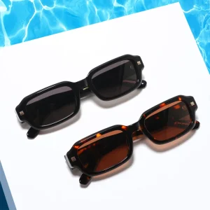 Vintage Polarized Acetate Sunglasses Small Frame for Men and Women