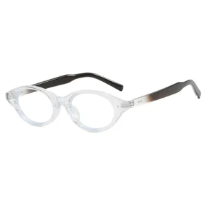 Vintage Retro Eyeglass Frames Oval Shape Blue Light Blocking Men’s Frame Glasses Korean Style Glasses Frame for Women