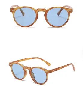 Vintage Round Polarized Sunglasses for Women TAC Lenses Lightweight PC Frame 42 Colors Available UV400 Protection