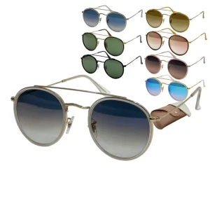 Vintage Round TAC Glass Lenses Classic Retro UV400 High Quality Trending Luxury Eyewear Designer Polarized Sunglasses for Women