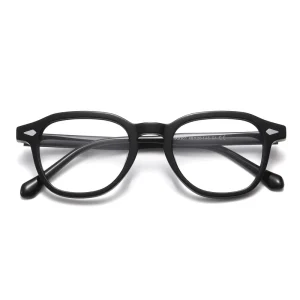 Vintage Square Acetate Eyeglasses Frames Retro Prescription Optical Frames for Men Women Multi Color Options