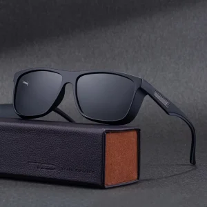 Vintage Square Punk-Style Polarized Sunglasses for Men Outdoor Fishing and Driving
