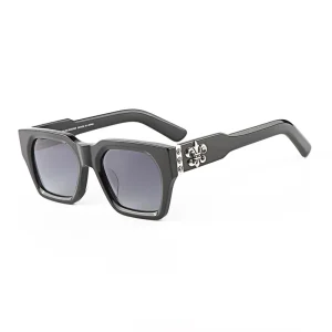 Vintage Thick-Frame Sunglasses for Outdoor Work and Recreation with Custom Logo