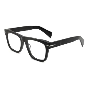 Vintage Unisex Acetate Eyeglasses Frames Black