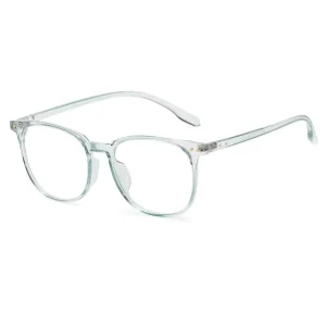 Vintage Unisex Round TR90 Eyeglasses Frame, Clear Lens