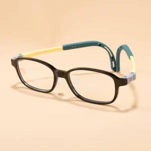 VisualMate Customize Logo Kids Soft Rectangle TR90 Optical Eyewear Frame Colorful Children Glasses