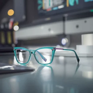 Visualmate Retro Lady Eyeglasses Frames TR90 Metal Support Customization Optical Eyewear Optic Glasses for Woman