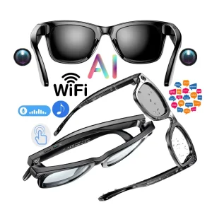 W610 Smart AI Eyewear WiFi Translation Camera Video Recording Sunglasses