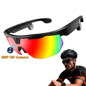 W640 HeyCyan AI Sports Shooting Smart Glasses With 8MP Camera EIS Anti Shake IP66 Waterproof WiFi Cycling Sunglasses