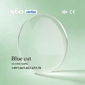 WDO Source Factory 1.56 Hmc Two piece Blue Block UV420 Optical Lens Eyeglass Single Vision Resin 75mm Diameter