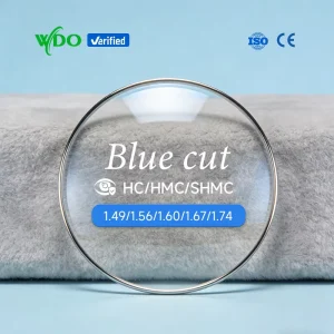 WDO Source Factory Prescription Eyeglass Lenses 1.56 Spherical HMC Blue Cut UV420 75mm Diameter for Spectacles