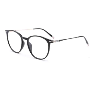 WJYXX CH6914 Round TR90 Optical Eyewear Glasses Luxury Eyeglasses Frames For All Face Spectacles With Spring Temple