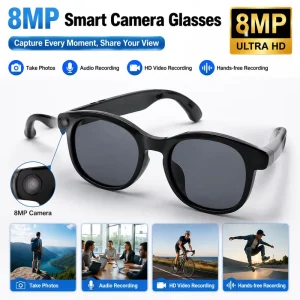WK105 AI Smart Glasses 8MP Camera Video Recording AI Assistant Translation Smart Sunglasses