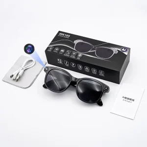 WK105 AI Smart Glasses 8MP POV Camera ChatGPT Eyewear Polarized Lens Anti Shake Outdoor Sunglasses for Men Women