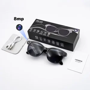 WK105 Smart Glasses 8MP POV Camera Polarized Lens Video Recording Type-C Charging AI Translation