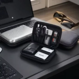 Waterproof Shockproof EVA Tech Case with Custom Logo Organizer Pouch for Power Bank and Hard Drive