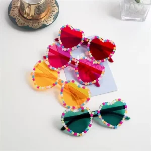 Wholesales Heart Sunglasses Colorful Unisex Bachelorette Eyewear for Party Decorations Favors