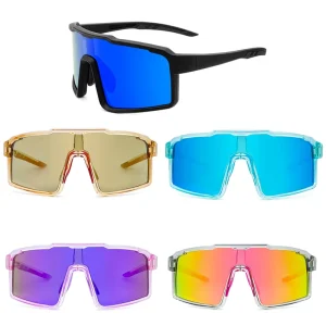 Windproof Oversized Men’s Polarized UV400 Sports Sunglasses for Cycling