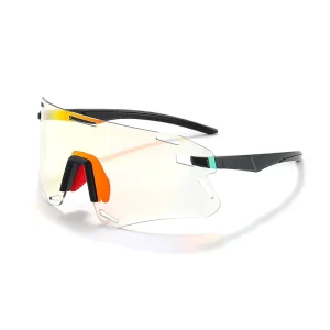 Windproof Photochromic Bicycle Cycling Sunglasses for Running and Outdoor Sports