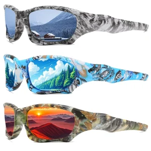 Windproof Polarized UV400 Sunglasses for Men, Fishing and Cycling, 7002
