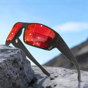 Windproof Round-Frame Polarized Sunglasses for Outdoor Cycling