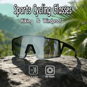 Windproof UV400 Sports Sunglasses for Cycling, Running, and Outdoor Use