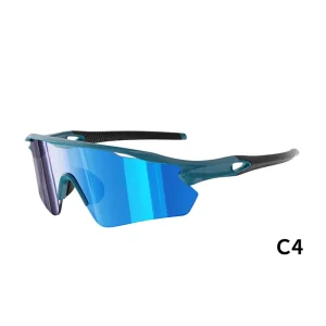 Windproof UV400 TR90 Bicycle Sports Glasses with Anti-Blue-Light and Polarized Lenses