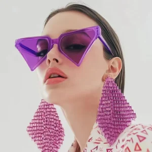 Women Men PC Shade Customize Design Unique Fashion Y2K Punk Futuristic Eyewear Factory Cat Eye ‘s Sunglasses