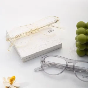 Women Men Spectacle Frame Myopic Support Prescription Lens Vintage Round Eyewear Acetate Optical Eyeglasses