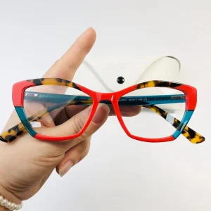 Women’s Acetate Cat Eye Prescription Glasses Frames Blue Light Blocking Optical Eyeglasses