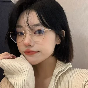 Women’s Alloy Rhombus Eyeglass Frames