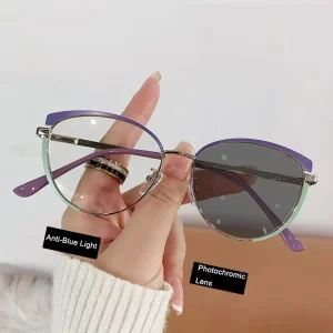 Women’s Butterfly Sunglasses with Gold Metal Frame