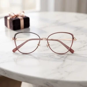 Women’s CR39 Optical Eyeglass Frame with Anti-Blue-Light Lens