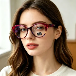 Women’s Cat-Eye Acetate Optical Eyeglasses Frame for Daily Use