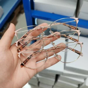 Women’s Cat-Eye Metal Optical Eyeglass Frames