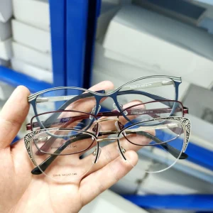 Women’s Cat Eye Metal Optical Eyeglass Frames Lightweight