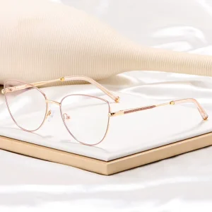 Women’s Cat Eye Optical Frames Anti-Blue Light Lightweight Prescription Glasses