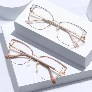 Women’s Cat-Eye Prescription Eyeglass Frames, Anti-Blue-Light, Optical Manufacturer