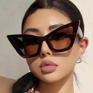 Women’s Cat-Eye Small Triangle Sunglasses