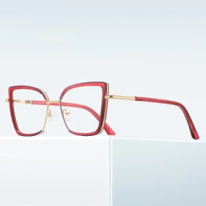 Women’s Cat-Eye TR90 Optical Frames, Anti-Blue-Light, Large Front, Prescription Available