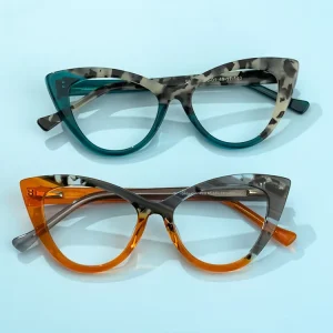Women’s Cateye Acetate Eyeglass Frames, Retro Style