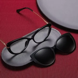 Women’s Customized TR90 Butterfly Anti-Blue Light Prescription Glasses with UV400 Protection