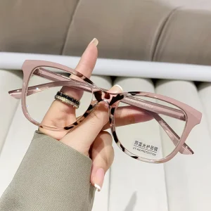 Women’s Fashion Square Eyewear Optical Eyeglasses Frames Blue Ray Cut Computer Gaming Glasses Eye Protection Anti Blue Light